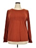 SUNBS Orange Long Sleeve Blouse Size 2X - photo 1