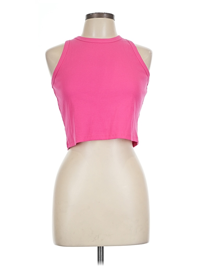 Pre-owned Unbranded Tank Top Pink Halter Neckline Tops