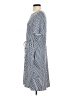 Robert Louis Chevron-herringbone Blue Casual Dress Size S - photo 5