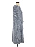 Robert Louis Chevron-herringbone Blue Casual Dress Size S - photo 4