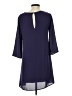 Everly 100% Polyester Solid Purple Casual Dress Size S - photo 2