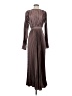 L'IDÉE 100% Polyester Brown Cocktail Dress Size 4 - photo 1