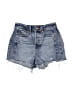 Express Blue Denim Shorts Size 2 - photo 1