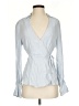 J.Crew 100% Viscose Silver Long Sleeve Blouse Size 4 - photo 1