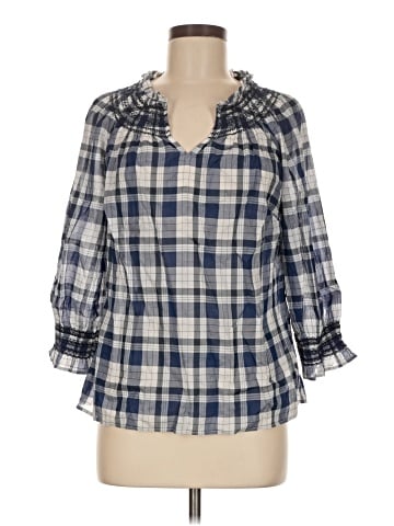Talbots 3/4 Sleeve Button-Down Shirt (view 1)