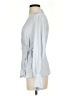 J.Crew 100% Viscose Silver Long Sleeve Blouse Size 4 - photo 5