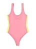 Forever 21 Color Block Pink One Piece Swimsuit Size M - photo 1