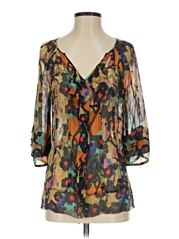 Diane von Furstenberg 3/4 Sleeve Silk Top (view 1)