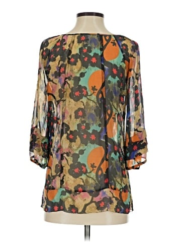 Diane von Furstenberg 3/4 Sleeve Silk Top (view 2)