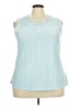 Unbranded Blue Sleeveless Blouse Size 5X - photo 1