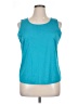 Notations 100% Polyester Teal Sleeveless Top Size XL - photo 1