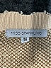 Miss Sparkling Tan Pullover Sweater Size M - photo 7