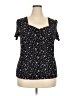 DressBarn Black Short Sleeve Top Size 2X - photo 1