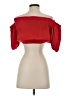 Line & Dot Red 3/4 Sleeve Blouse Size S - photo 2