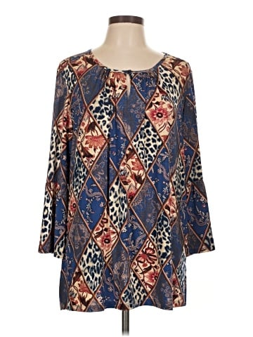 N Touch 3/4 Sleeve Blouse (view 1)