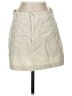 Double Zero 100% Cotton Solid Ivory Casual Skirt Size S - photo 1