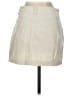Double Zero 100% Cotton Solid Ivory Casual Skirt Size S - photo 2