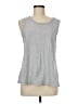 Ivory Ella Silver Gray Sleeveless T-Shirt Size M - photo 1