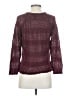 PURE HANDKNIT Burgundy Pullover Sweater Size S - photo 2