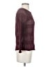 PURE HANDKNIT Burgundy Pullover Sweater Size S - photo 4