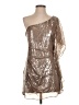 Bebe 100% Polyester Metallic Silver Cocktail Dress Size S - photo 1