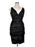 Xscape Black Cocktail Dress Size 14 - photo 1