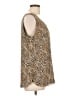 Chico's 100% Polyester Gold Sleeveless Blouse Size L - photo 4