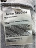 Acne Studios 100% Cotton Gray Sweatshirt Size S - photo 6
