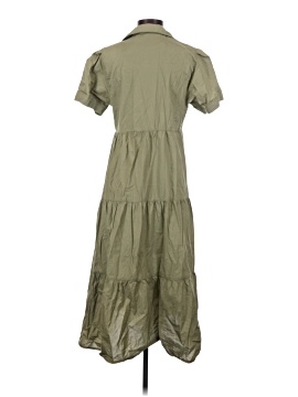 open lace back dress Calvin Klein Womens Jewel Neck Knee Length Midi Dress Green 2 at Amazon  Women's Clothing store