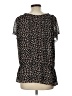 Merona 100% Polyester Black Short Sleeve Blouse Size L - photo 2