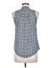 Willi Smith 100% Rayon Blue Sleeveless Blouse Size M - photo 2
