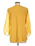 Timeson 100% Polyester Yellow 3/4 Sleeve Blouse Size L - photo 2