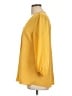 Timeson 100% Polyester Yellow 3/4 Sleeve Blouse Size L - photo 5