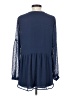 DR2 Blue 3/4 Sleeve Blouse Size S - photo 2