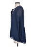 DR2 Blue 3/4 Sleeve Blouse Size S - photo 5
