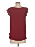 Ann Taylor LOFT 100% Polyester Burgundy Short Sleeve Top Size XS - photo 2