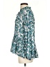 Ann Taylor LOFT 100% Polyester Paisley Teal 3/4 Sleeve Blouse Size S - photo 5