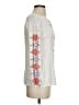 Sundance 100% Rayon White 3/4 Sleeve Blouse Size XS - photo 4