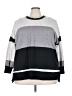 Lularoe Color Block Gray Pullover Sweater Size 3X - photo 1