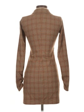 brown plaid dress zara ZARA