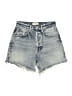 AGOLDE 100% Cotton Blue Denim Shorts Size 24 waist - photo 1