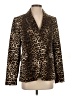 Carolina Belle Animal Print Gold Blazer Size S - photo 1