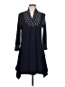 Assorted Brands Polka Dots Blue Casual Dress Size L (estimated) - photo 1