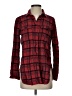 J.Crew 100% Cotton Plaid Red Long Sleeve Button-Down Shirt Size 4 - photo 1