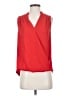 INC International Concepts 100% Polyester Red Sleeveless Blouse Size S - photo 1