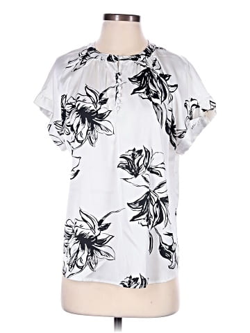 Como Black Short Sleeve Blouse (view 1)