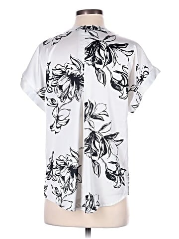 Como Black Short Sleeve Blouse (view 2)