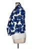 Atmosphere 100% Polyester Print Blue Blazer Size 14 - photo 5