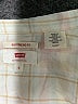 Levi's 100% Cotton Plaid Ivory Long Sleeve Button-Down Shirt Size S - photo 7