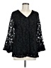 Alfani Black Long Sleeve Blouse Size M - photo 1